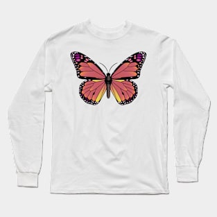 Cute Butterfly Design Long Sleeve T-Shirt